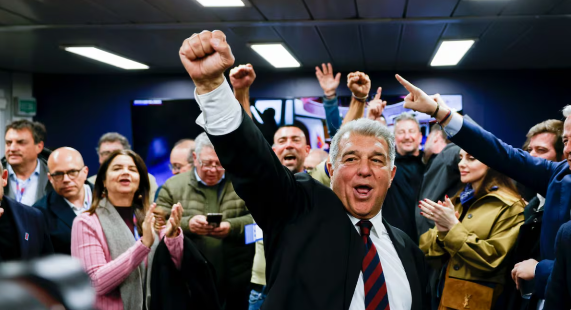 开云体育入口-拉波尔塔历史性连任：得票率创新高，掌舵巴萨至2031年